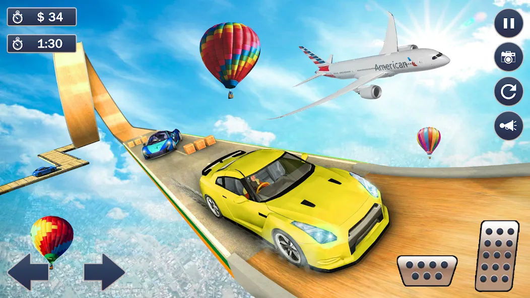 Ramp Car Game - Car Stunt MOD — Безлимитные деньги и все машины открыты на Андроид — скриншот 5