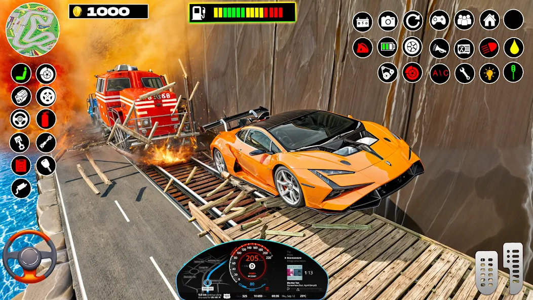 Скачать Rampa Car Game: GT Car stunts на Андроид — Безлимитные деньги и все машины открыты — скриншот 1