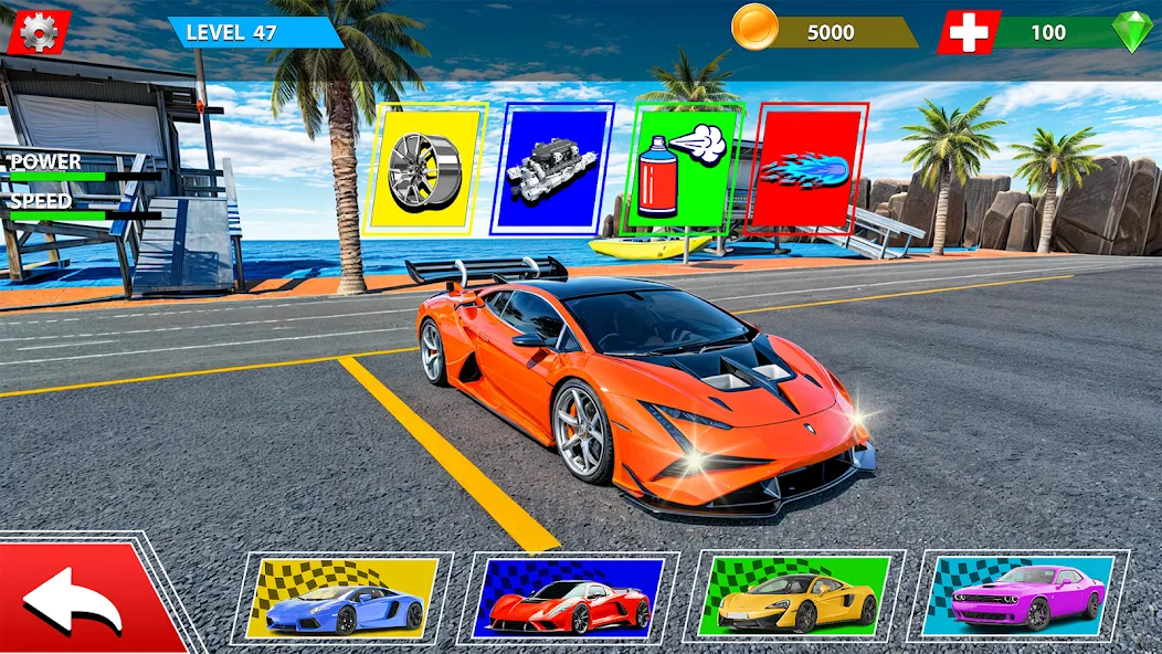 Скачать Rampa Car Game: GT Car stunts на Андроид — Безлимитные деньги и все машины открыты — скриншот 3