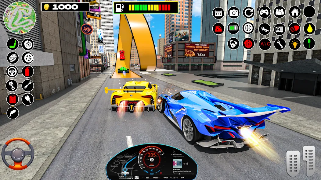 Скачать Rampa Car Game: GT Car stunts на Андроид — Безлимитные деньги и все машины открыты — скриншот 4