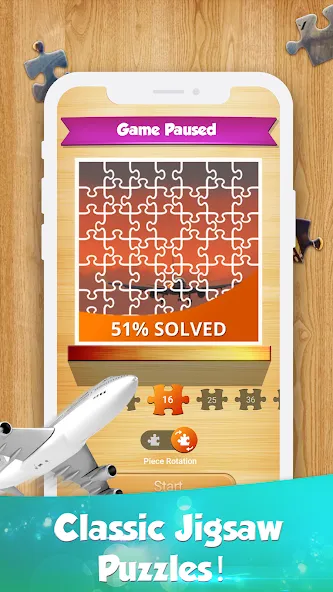 Jigsaw Go - Classic Jigsaw Puz MOD — Безлимитные подсказки и все пазлы открыты на Андроид — скриншот 2