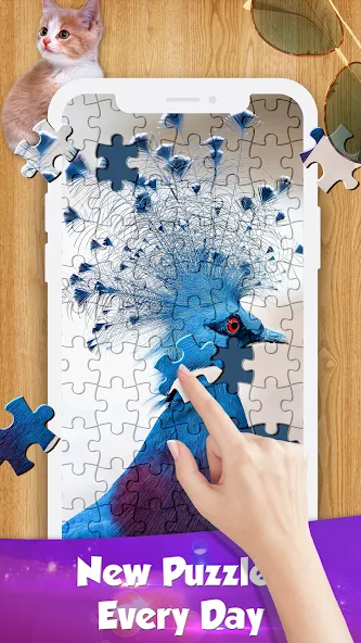 Jigsaw Go - Classic Jigsaw Puz MOD — Безлимитные подсказки и все пазлы открыты на Андроид — скриншот 4