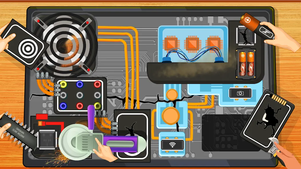 Electronics Repair Master MOD — Безлимитные деньги и все детали на Андроид — скриншот 1