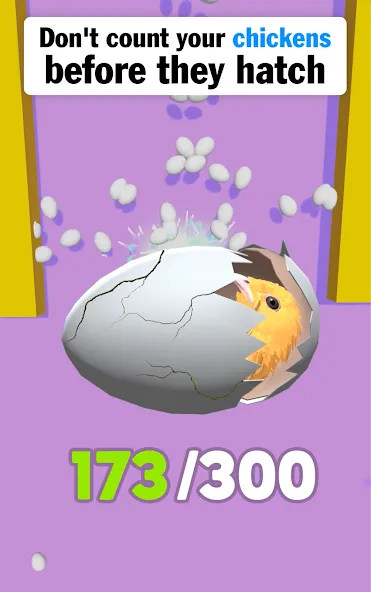 Скачать Eggs & Chickens: Cut Rope Game с модом — Без рекламы и все уровни открыты — скриншот 1