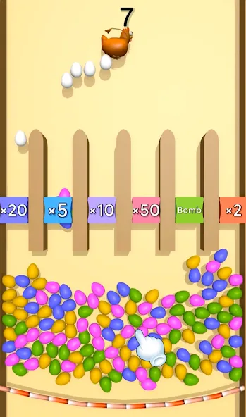 Скачать Eggs & Chickens: Cut Rope Game с модом — Без рекламы и все уровни открыты — скриншот 4