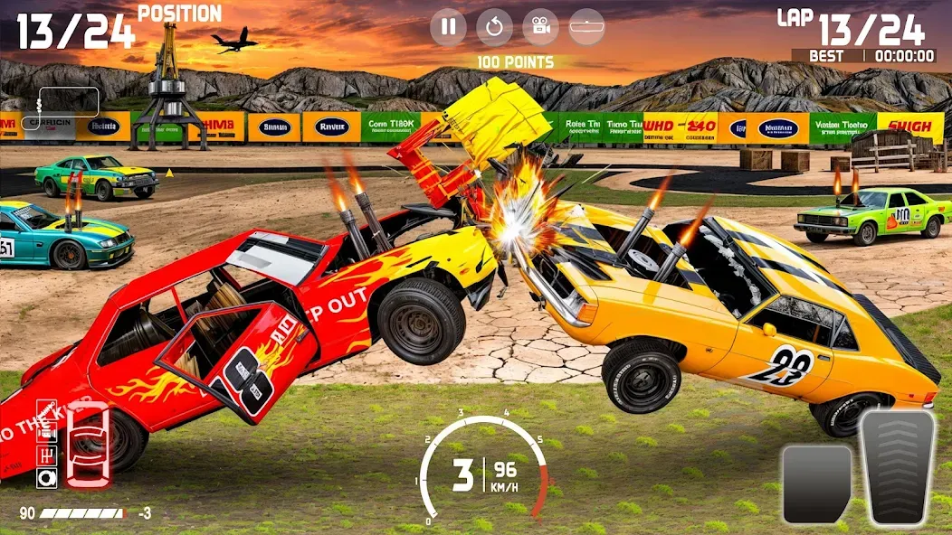 Demolition Derby: Car Games MOD — Безлимитные деньги и топливо на Андроид — скриншот 1