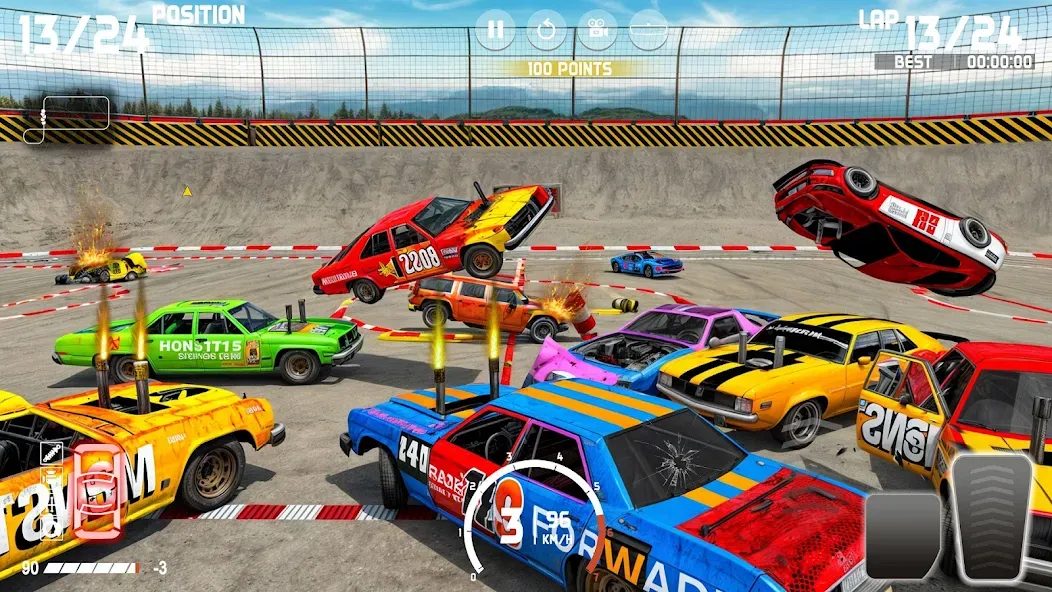 Demolition Derby: Car Games MOD — Безлимитные деньги и топливо на Андроид — скриншот 2
