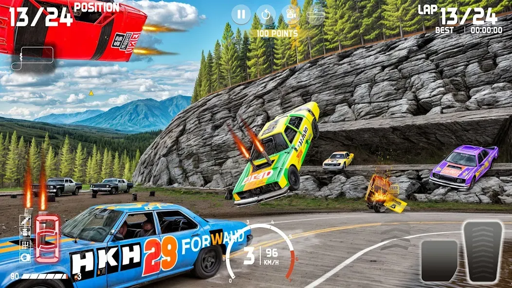 Demolition Derby: Car Games MOD — Безлимитные деньги и топливо на Андроид — скриншот 3