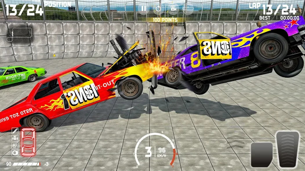 Demolition Derby: Car Games MOD — Безлимитные деньги и топливо на Андроид — скриншот 5