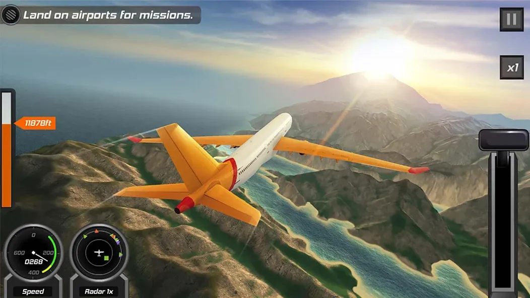 Скачать Flight Pilot: 3D Simulator на телефон — Безлимитное топливо и открыты все самолёты — скриншот 5
