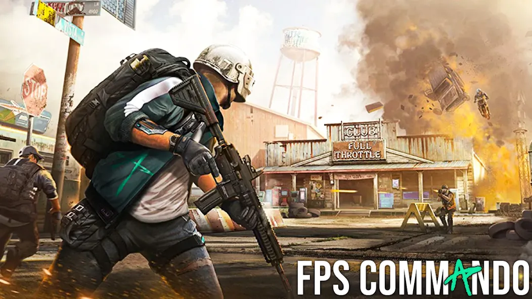 Скачать взломанную FPS Commando Shooter Games — Безлимитные патроны и здоровье — скриншот 5 Скачать взломанную FPS Commando Shooter Games — Безлимитные патроны и здоровье — скриншот 5