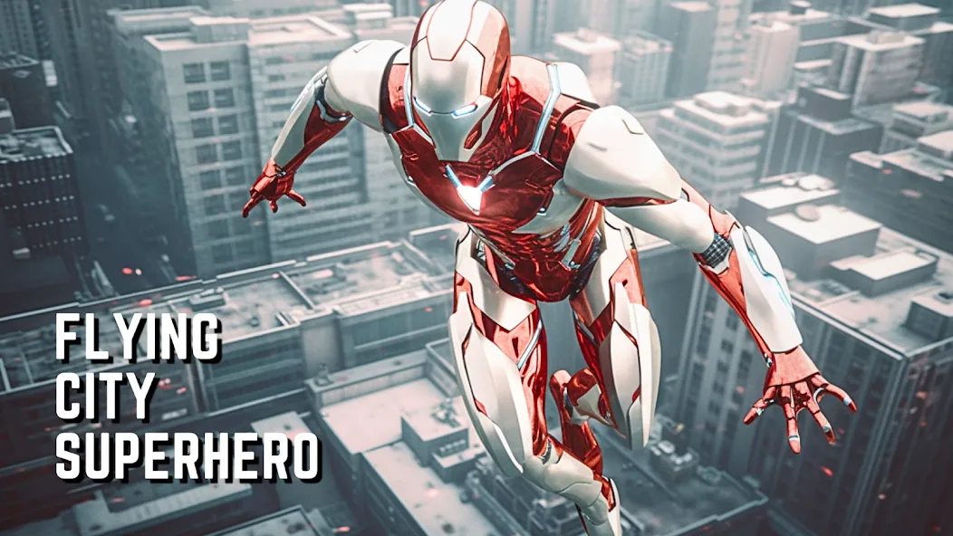 Скачать Super hero Flying iron jet man на телефон — Безлимитные деньги и усиленные способности — скриншот 1
