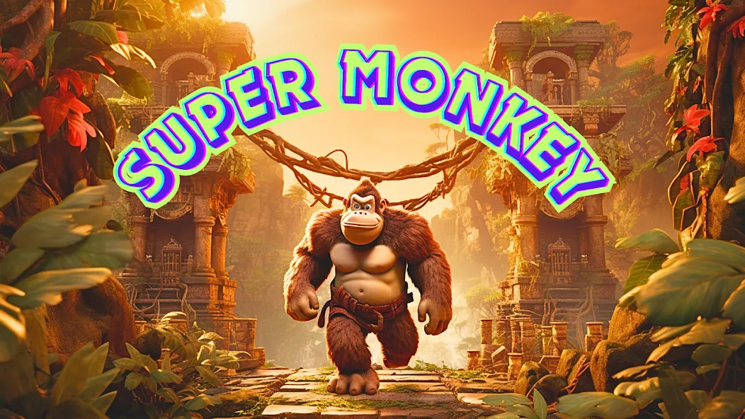 Скачать Monkey jungle run kong gorilla — Модификация Безлимитные монеты и жизни — скриншот 1