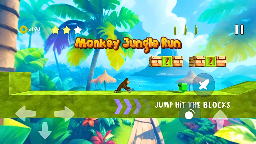 Скачать Monkey jungle run kong gorilla — Модификация Безлимитные монеты и жизни — скриншот 2