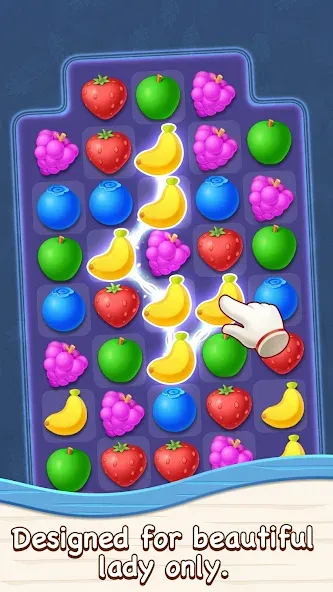 Jigsaw: Fruit Link Blast — Мод: Безлимитные монеты и подсказки — скриншот 2