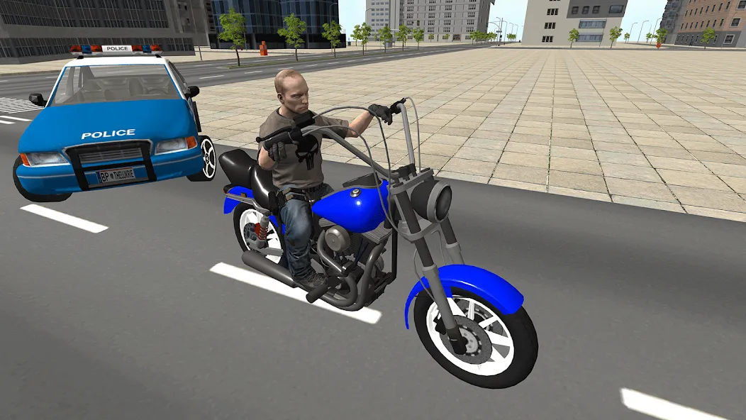 Взломанная Bike Driving: Police Chase на Андроид — Безлимитные деньги и топливо — скриншот 3