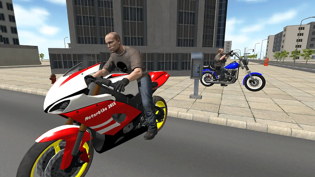 Взломанная Bike Driving: Police Chase на Андроид — Безлимитные деньги и топливо — скриншот 4