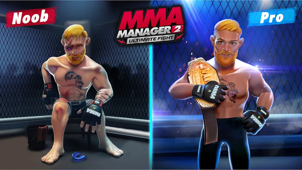 Скачать MMA Manager 2: Ultimate Fight на телефон — Безлимитные деньги и энергия — скриншот 1