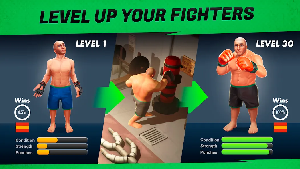 Скачать MMA Manager 2: Ultimate Fight на телефон — Безлимитные деньги и энергия — скриншот 2