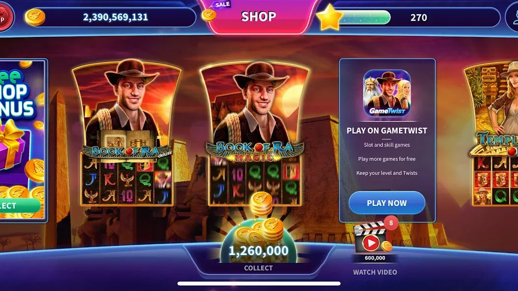 Book of Ra™ Deluxe Slot (Мод Безлимитные монеты и бонусы) — скриншот 2