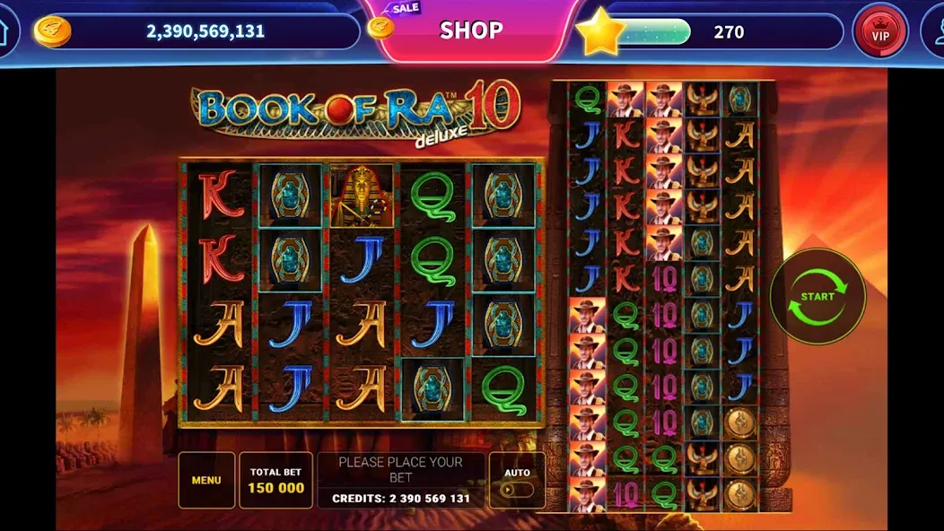 Book of Ra™ Deluxe Slot (Мод Безлимитные монеты и бонусы) — скриншот 4