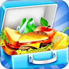 Скачать Lunch Box cooking Games 2023 — Модификация Безлимитные деньги и все рецепты открыты