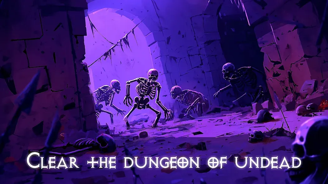 Скачать Dungeon: Age of Heroes на Андроид — Безлимитные ресурсы и мощные герои — скриншот 2