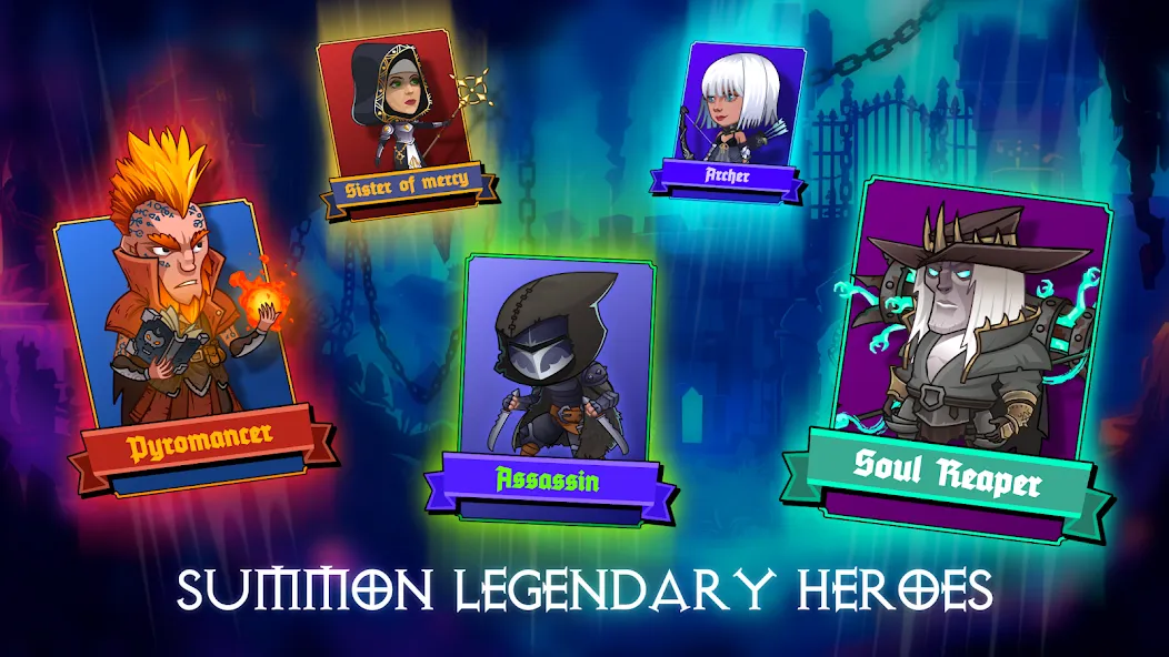 Скачать Dungeon: Age of Heroes на Андроид — Безлимитные ресурсы и мощные герои — скриншот 5