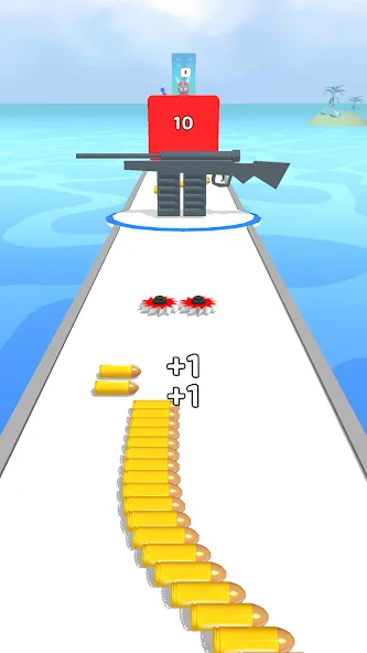 Bullet Stack MOD APK — Много денег и патронов — скриншот 2