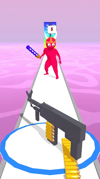 Bullet Stack MOD APK — Много денег и патронов — скриншот 5