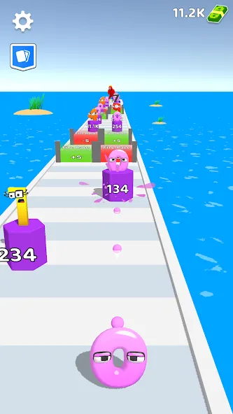 Merge Number Run (Мод Безлимитные деньги и все уровни) — скриншот 1