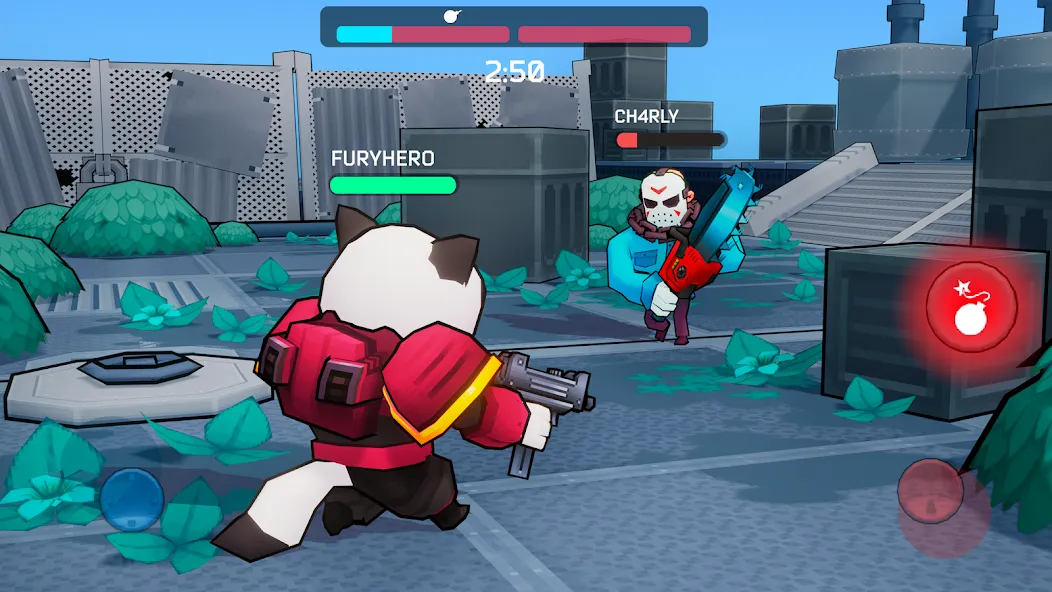 Fury Wars online shooter games MOD — Безлимитные патроны и усиленное оружие на Андроид — скриншот 2