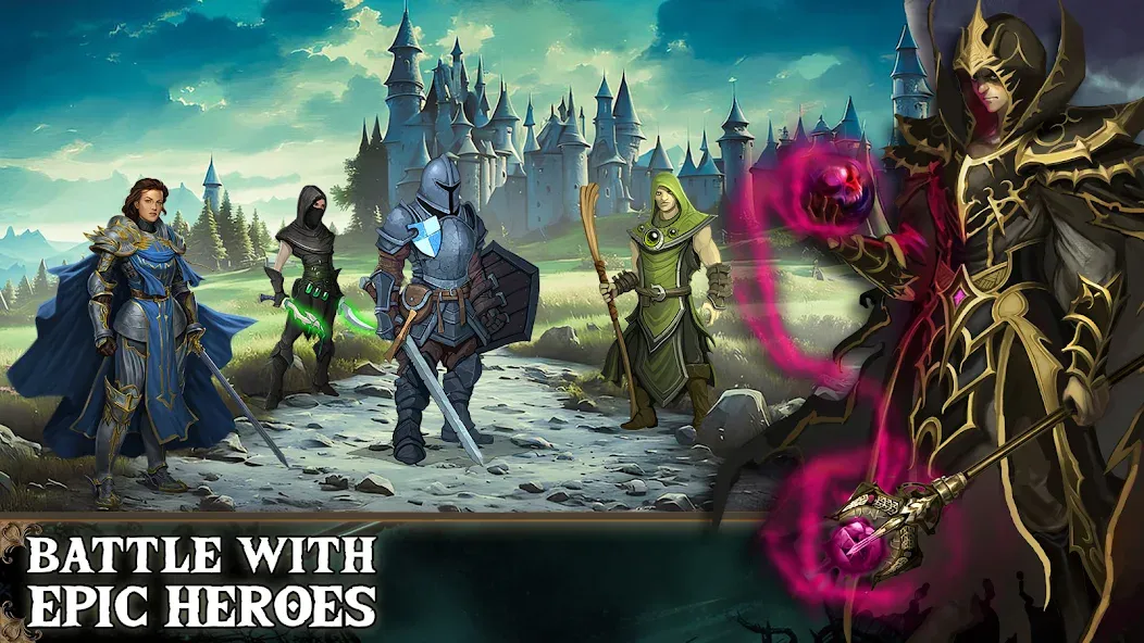 Скачать Demon God: Turn-Based Strategy MOD APK — Безлимитные ресурсы и усиленные герои — скриншот 3