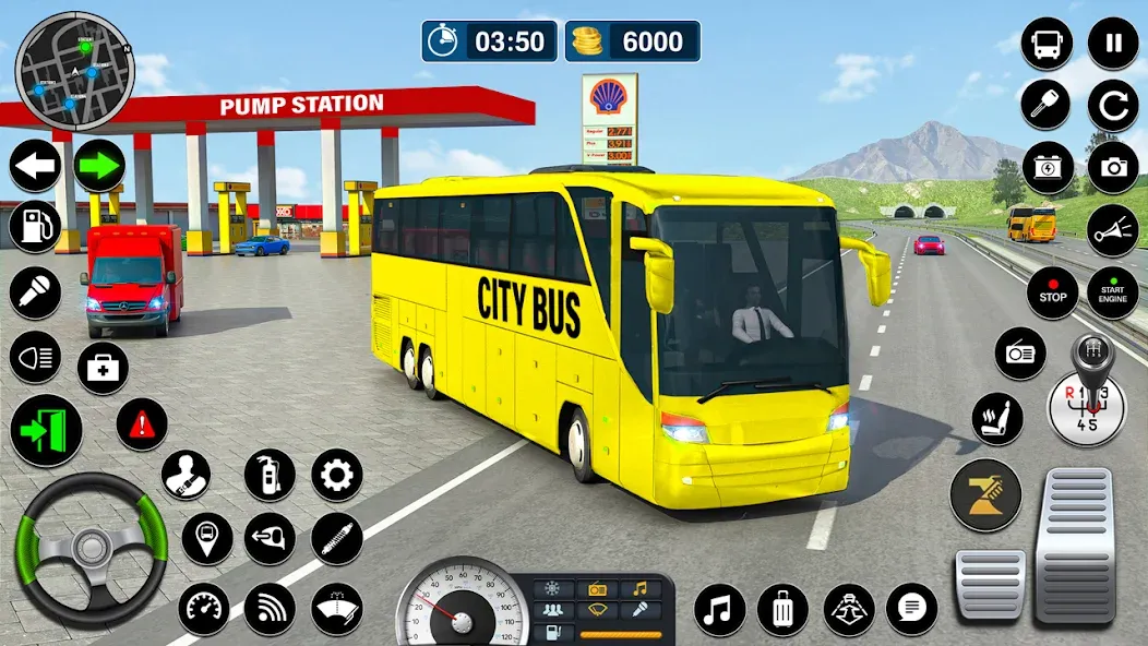 Bus Simulator Game: Coach Game на Андроид — Мод Безлимитные деньги и топливо — скриншот 3