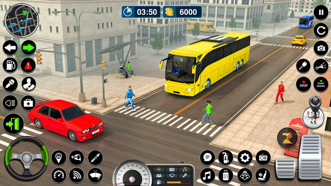 Bus Simulator Game: Coach Game на Андроид — Мод Безлимитные деньги и топливо — скриншот 4