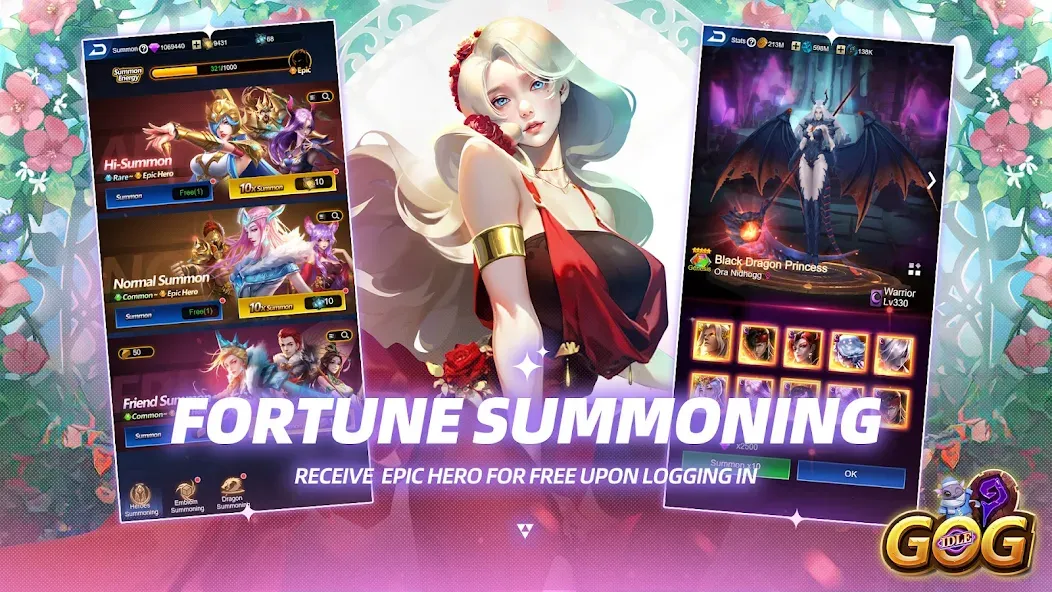 Скачать взлом IDLE GOG на Андроид — Безлимитные ресурсы и быстрый прогресс — скриншот 5