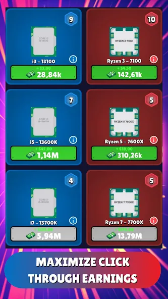 Скачать взлом Gpu Tycoon Clicker : Game 2.0 на Андроид — Много денег для развития — скриншот 5