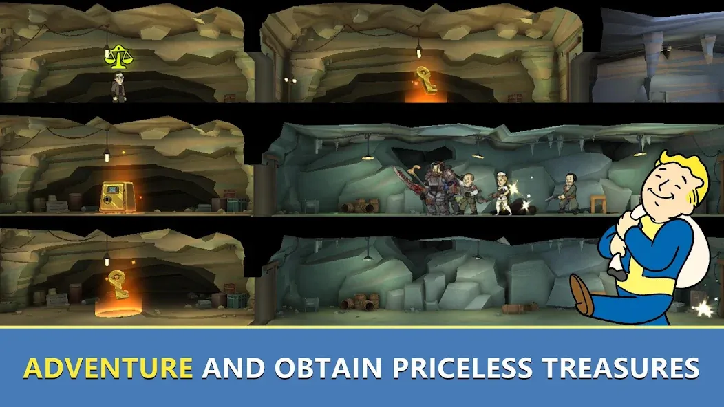 Fallout Shelter Online MOD — Безлимитные ресурсы и мощные герои на Андроид — скриншот 5