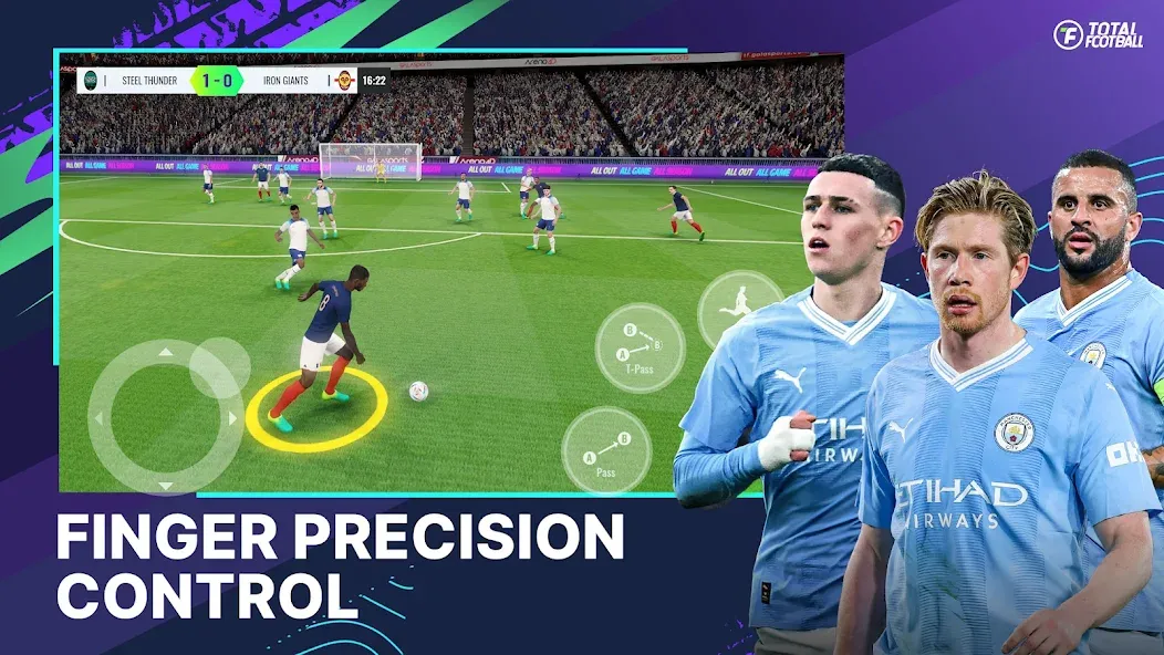 Total Football — Взломанная версия (Безлимитные монеты и все игроки открыты) — скриншот 2