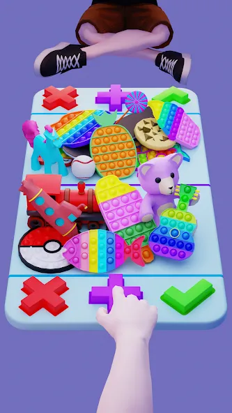 Fidget Trading - Poppit Game MOD APK — Без рекламы и бесконечные монеты — скриншот 1
