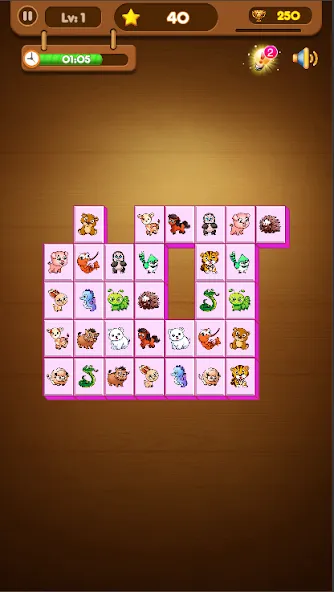 Скачать Onet Connect Animal Game на Андроид — Безлимитные подсказки и отмены ходов — скриншот 5