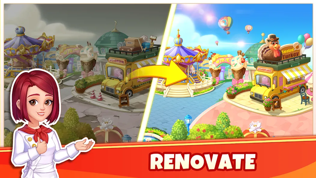 Скачать Cooking Wonder-Restaurant Game — Модификация Безлимитные монеты и алмазы — скриншот 2
