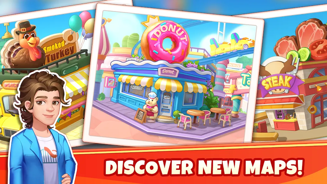 Скачать Cooking Wonder-Restaurant Game — Модификация Безлимитные монеты и алмазы — скриншот 3