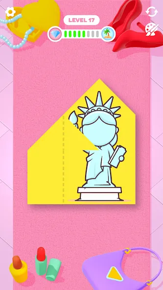 Скачать Paper Fold — Все уровни и подсказки открыты — скриншот 3 Скачать Paper Fold — Все уровни и подсказки открыты — скриншот 3