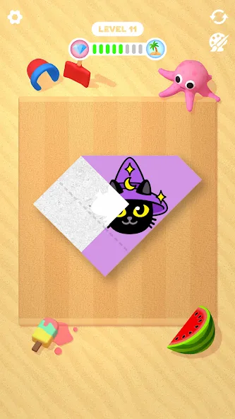 Скачать Paper Fold — Все уровни и подсказки открыты — скриншот 4 Скачать Paper Fold — Все уровни и подсказки открыты — скриншот 4