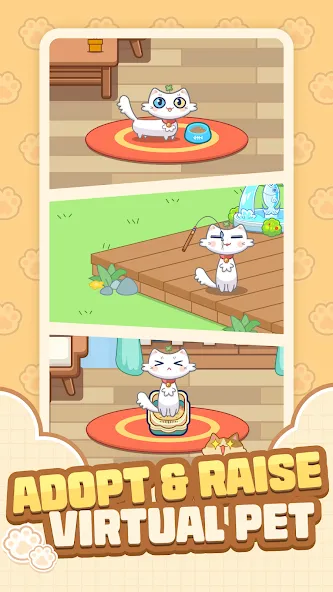 Cat Time - Cat Game, Match 3 — Мод: Безлимитные монеты и жизни — скриншот 1