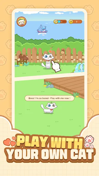 Cat Time - Cat Game, Match 3 — Мод: Безлимитные монеты и жизни — скриншот 5