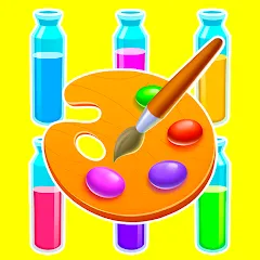 Sort Paint: Water Sort Puzzle — Мод: Безлимитные ходы и подсказки