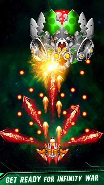 Скачать Space shooter - Galaxy attack — Последняя версия (Безлимитные деньги и оружие) — скриншот 4
