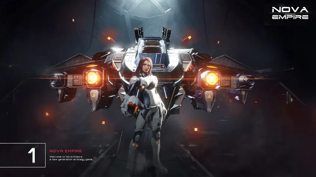 Скачать взломанную Nova Empire: Space Commander — Безлимитные ресурсы и мощный флот — скриншот 1
